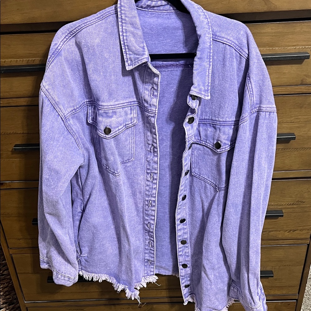 Women's Purple Jean Jacket